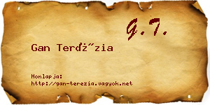 Gan Terézia névjegykártya